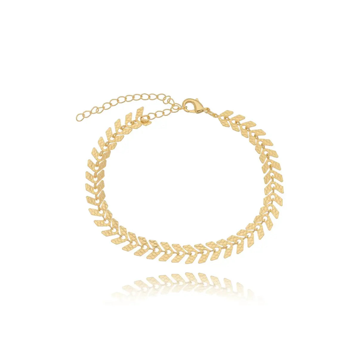 Pulseira Setas Detalhadas Delicadas Banhada em Ouro 18K