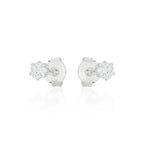 Brinco Ponto de Luz Médio Clássico em Prata 925