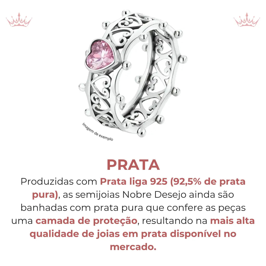 Brinco Três Corações Micro Zircônias Cravejado em Prata 925