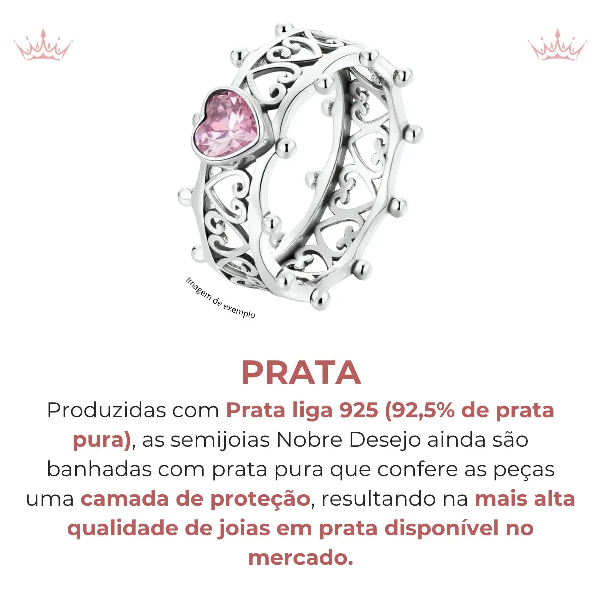 Brinco Trevo com Zircônias Cravejadas Pequeno em Prata 925