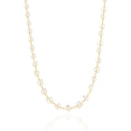 Colar de Corrente com Zircônias Banhado a Ouro 18K