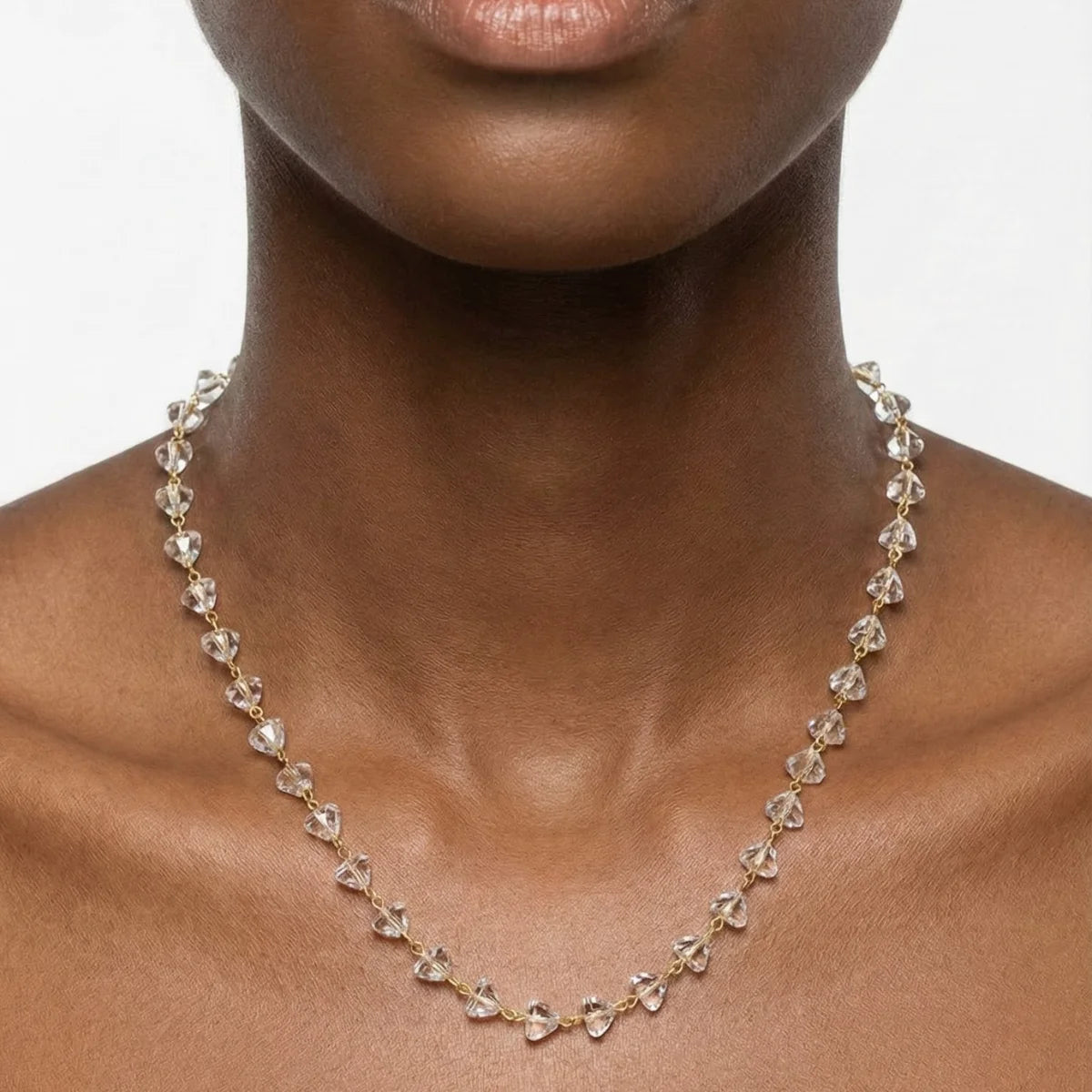 Colar de Corrente com Zircônias Banhado a Ouro 18K