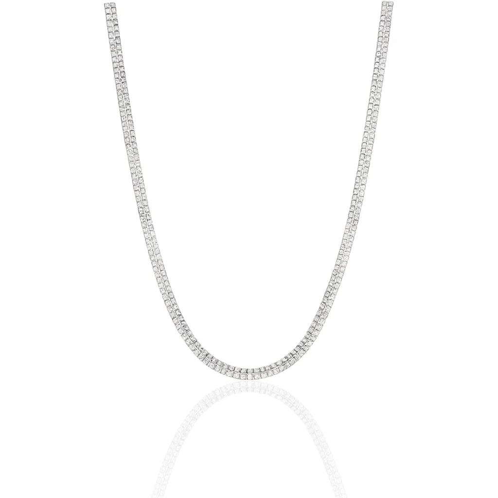 Colar Malha Detalhada Delicado Minimalista em Prata 925