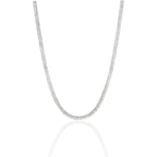 Colar Malha Detalhada Delicado Minimalista em Prata 925