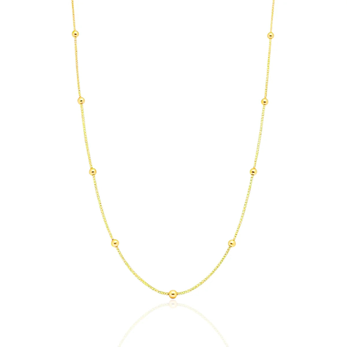 Colar Veneziana Bolinhas Moderno Banhado a Ouro 18K