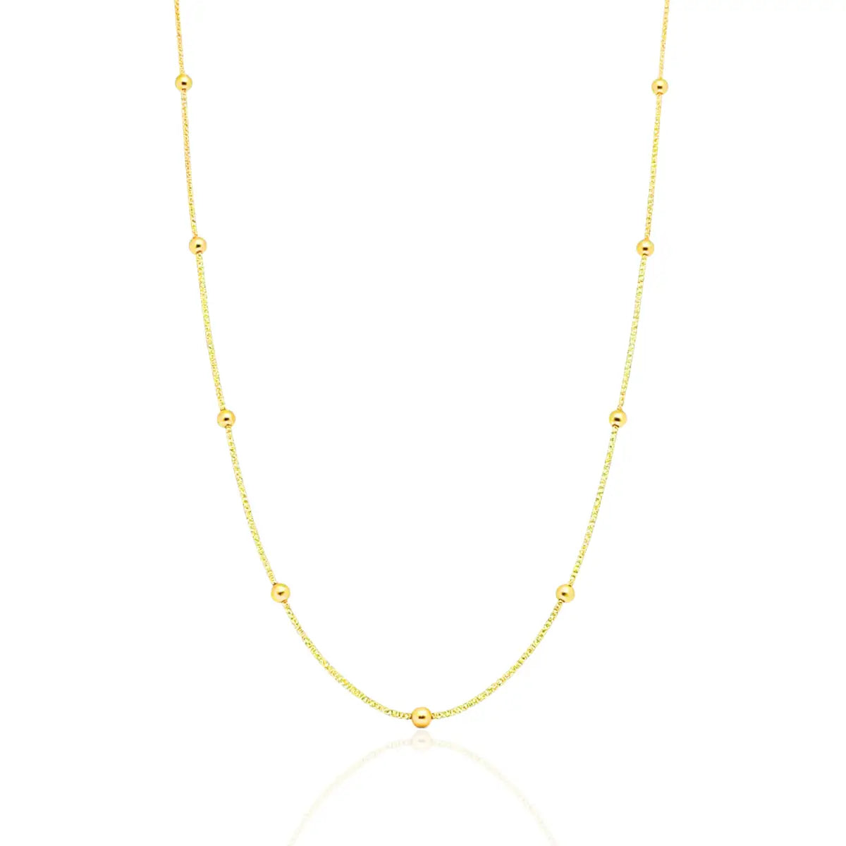 Colar Veneziana Bolinhas Moderno Banhado a Ouro 18K