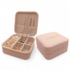 Porta Joias Portátil Caixinha de Bolsa e Armazenamento