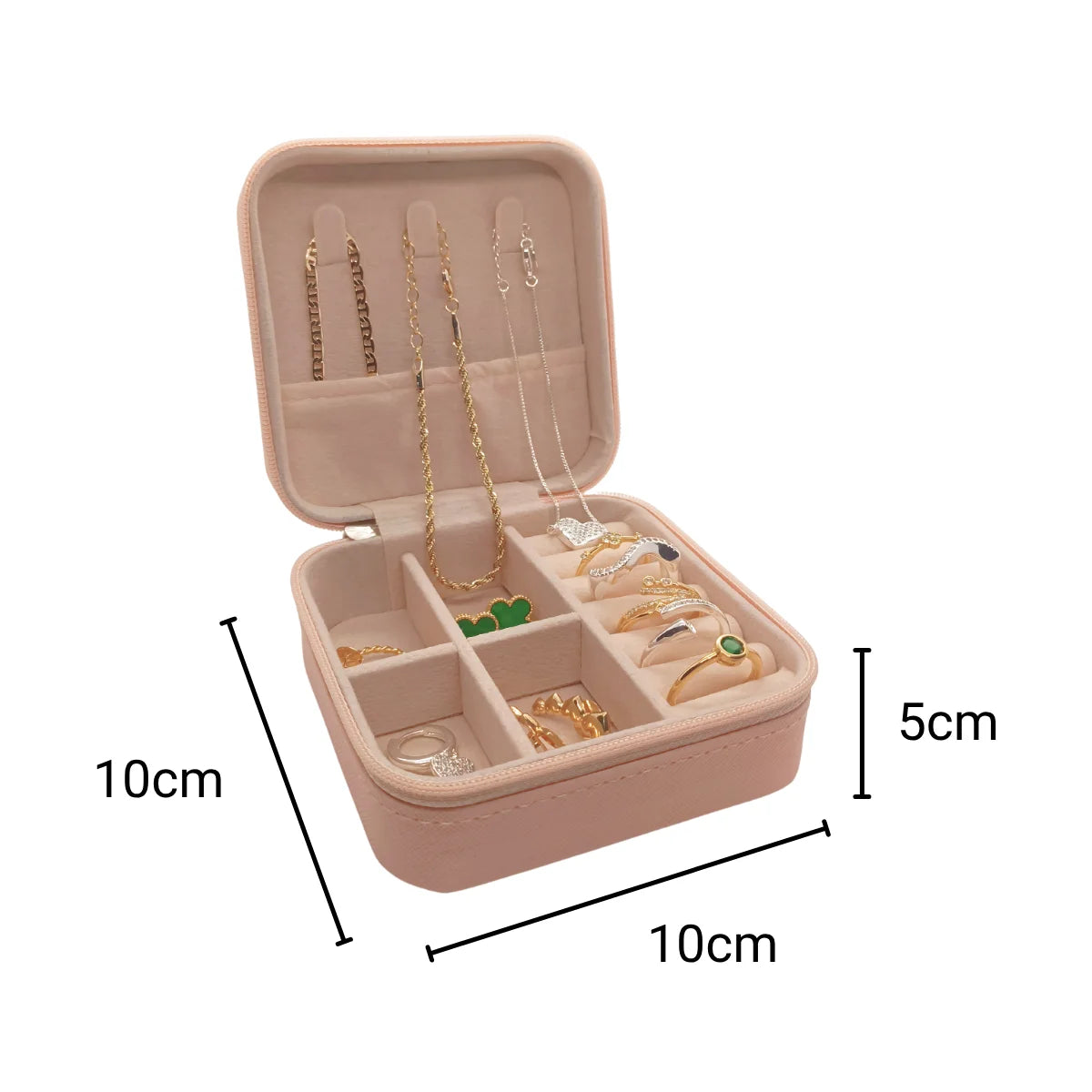 Porta Joias Portátil Caixinha de Bolsa e Armazenamento