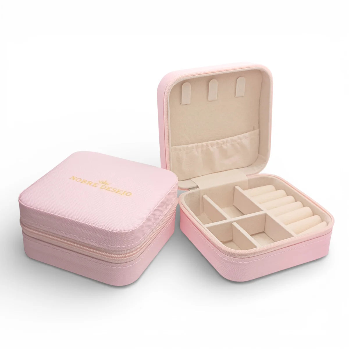 Porta Joias Portátil Caixinha de Bolsa e Armazenamento