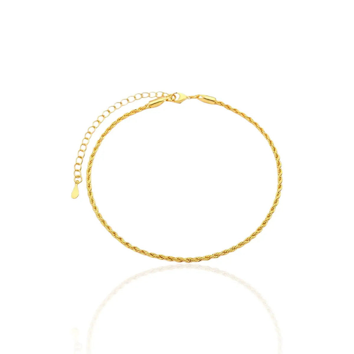 Pulseira Cordão Baiano Design Clássico Banhada a Ouro 18K