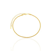 Pulseira Cordão Baiano Design Clássico Banhada a Ouro 18K