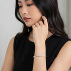 Pulseira Riviera Pedras Zircônias Cor Cristal em Prata 925